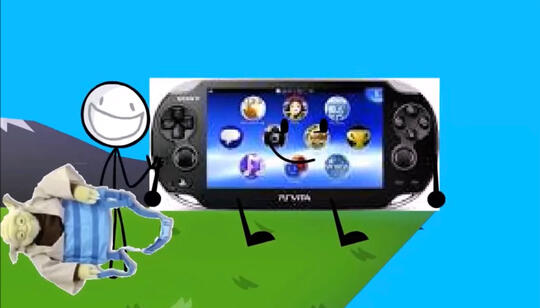 psvita and stick figure
